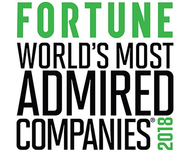 Fortune World's Most Admired Companies 2018 logo