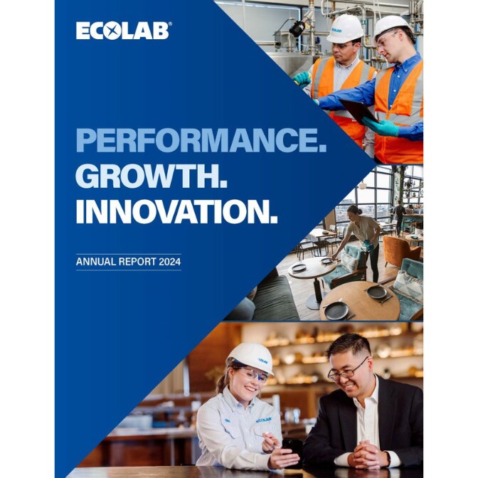 2024 Ecolab Annual Report cover 