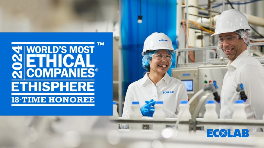 Ecolab Named One of the World&rsquo;s Most Ethical Companies for 18th 