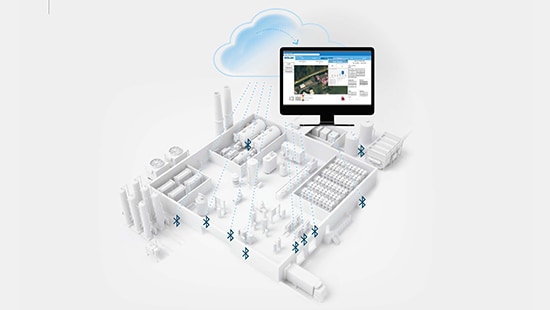 A white and blue structural image of an intelligent rodent monitoring system.