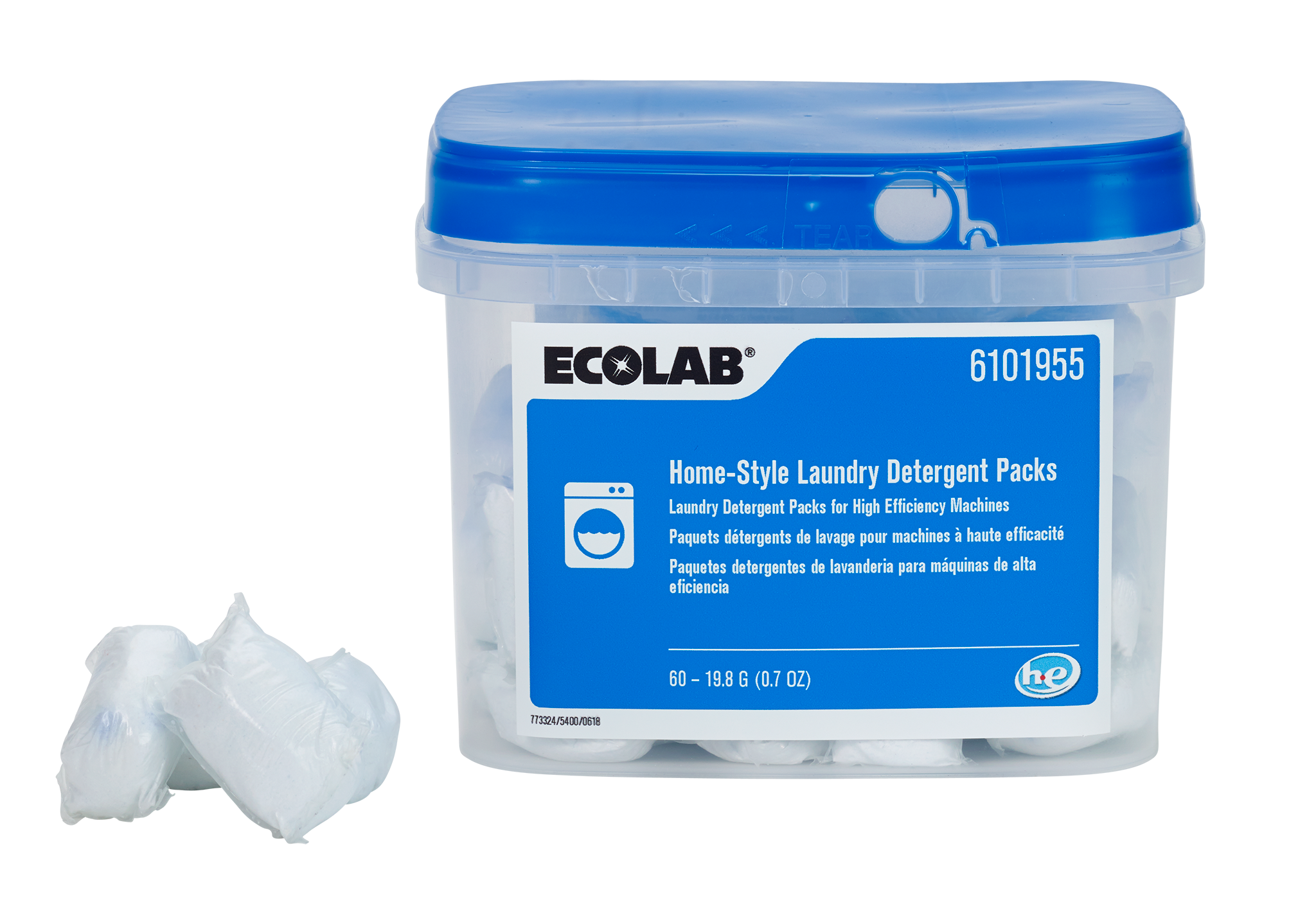6101955 Home-Style Laundry Detergent Packs 60-.7oz