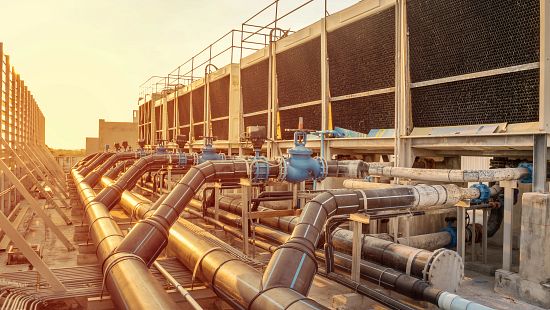 Cooling tower and water management at a large data center