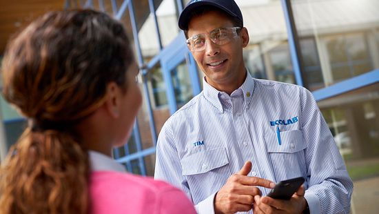 Pest service specialist merchandising value